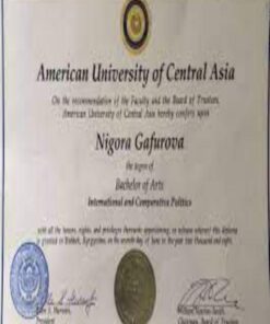 Buy Degree From the American University of Central Asia