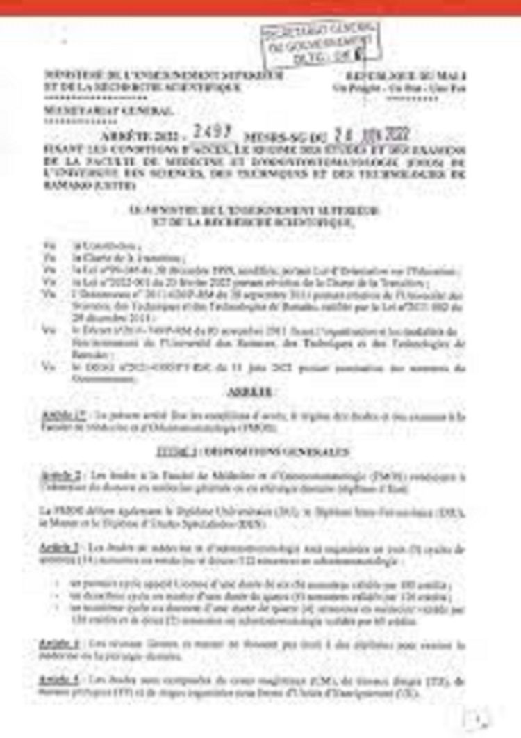 buy degree from the Université des sciences, des techniques et des technologies de Bamako