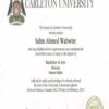 Buy college degree from the Carleton University