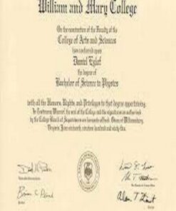 Buy college degree from The College of William & Mary