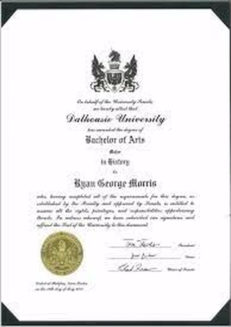 Buy college degree from the Dalhousie University