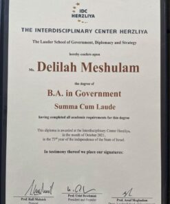 Buy college degree from The Interdisciplinary Center