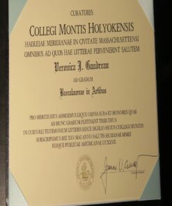Buy college degree from The Mount Holyoke College