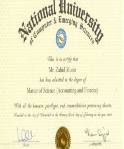 Buy college degree from the National University of Computer and Emerging Sciences