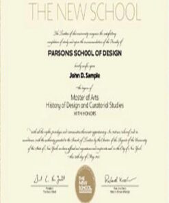 Buy college degree from The New School