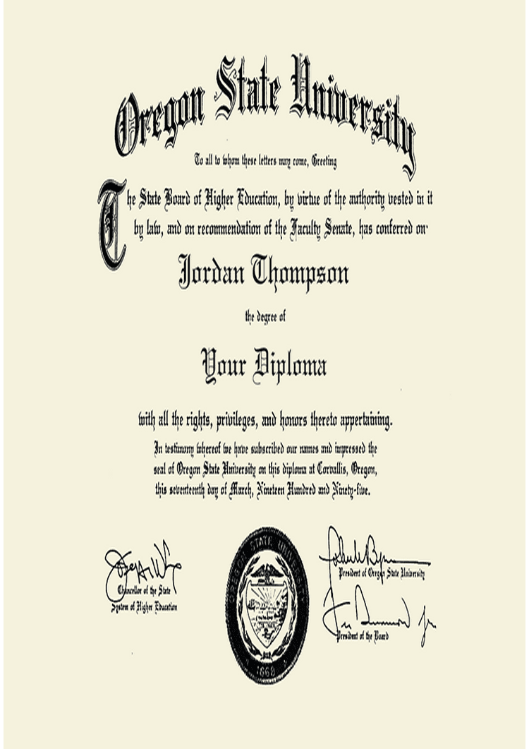 Buy college degree from The Oregon State University