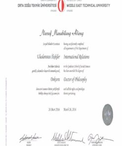 Buy college degree from the Orta Dogu Teknik Üniversitesi