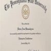 Buy college degree from The  Penn State University