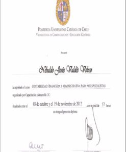 Buy college degree from The Pontificia Universidad Católica de Chile