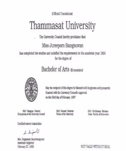 Buy college degree from the Thammasat University