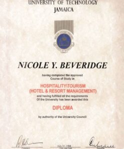 Buy college degree from the University of Technology, Jamaica