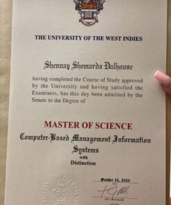 Buy college degree from the The University of the West Indies, Mona