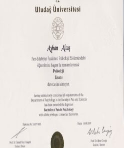 Buy college degree from the Uludag Üniversitesi