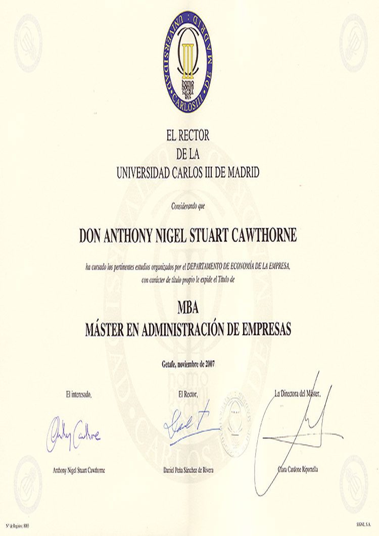 Buy college degree from the Universidad Carlos III de Madrid