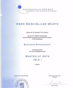 Buy college degree from the Universität Bremen