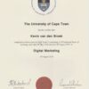 Buy college degree from the University of Cape Town