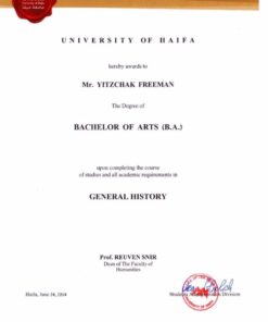 Buy college degree from The University of Haifa