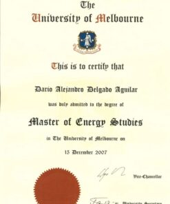 Buy college degree from The University of Melbourne