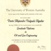Buy college degree from The University of Western Australia