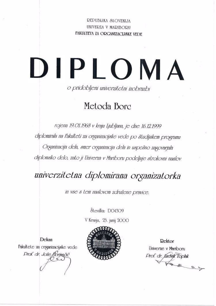 Buy college degree from the Univerza v Mariboru