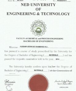 Buy college degree from The NED University of Engineering and Technology