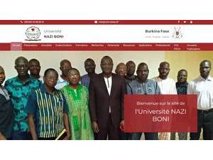 Université Nazi Boni's Website Screenshot